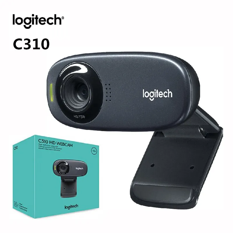 Веб-камера Logitech C310 HD 720P, Компьютерная видеокамера для видеоконференции, встроенный микрофон, веб-камера с автофокусом для ПК, ноутбука Веб-камера Logitech C310 HD 720P, Компьютерная видеокамера для видеоконференции, встроенный микрофон, веб-камера с автофокусом для ПК, ноутбука