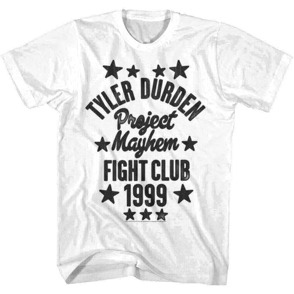 

Summer 2019 Fight Club Tyler Durden Project Mayhem Champktion Men's T Shirt Stars Cult Movie Pulp Fiction Streetwear John Wick
