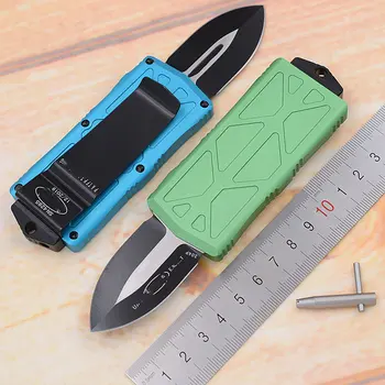 

JUFULE New MT 2019 Aluminium handle Mark 204p Blade Survival EDC camp hunt outdoor kitchen Tool keychain Utility pocket knife