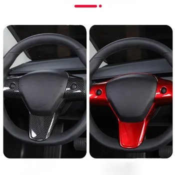 

For Tesla Model 3 2017-2019 ABS steering wheel accessories decorative frame patch Car steering wheel decorative patch