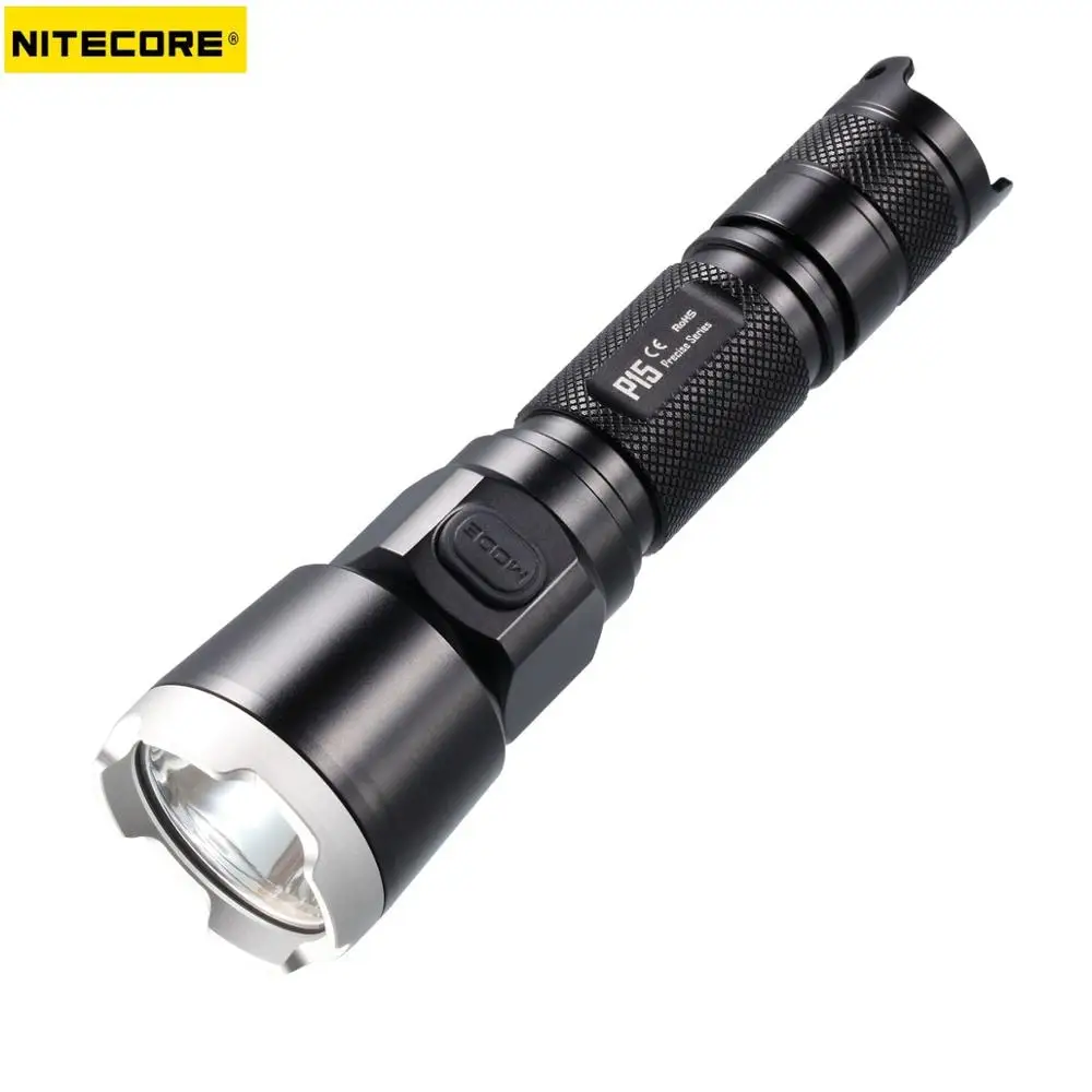 Белый Nitecore P15 CREE XP-G2(R5) 430 люмен тактический фонарь 18650 Аккумулятор для самообороны - Испускаемый цвет: Белый