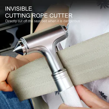 

Car Safety Hammer Three-in-one Multi-function Hammer Window Breaker Survival Emergency Seat Belt Cutter Tool Auto Product