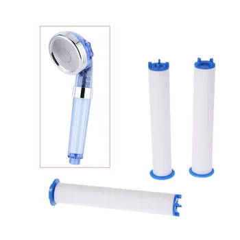 

3 Pcs High Pressure Anion Hand Held Water Shower Filters Bathroom Bathing 35ED