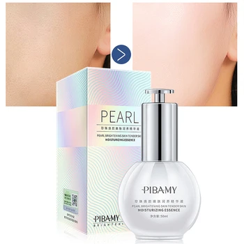 

PIBAMY Pearl White Light Acid Facial Serum Anti-Aging Shrink Pore Liquid Brightening Essence Face Cream Skin Care TSLM2