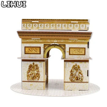 

Paris Arc de Triomphe 3D Puzzle Assembled DIY Model Toys for Children World Architecture Jigsaw Kids Toy Travel Souvenir Gifts