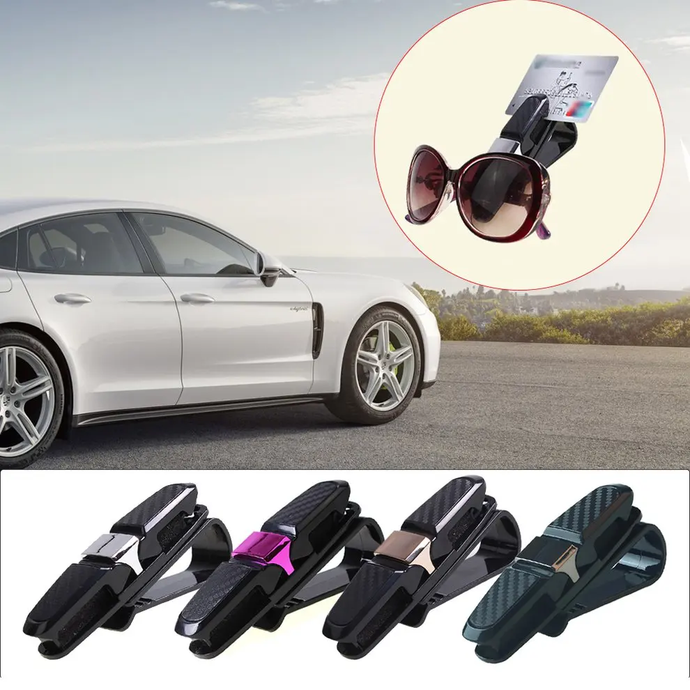 Fastener Cip Auto Accessories ABS Car Vehicle Sun Visor Sunglasses Eyeglasses Glasses Holder Ticket Clip