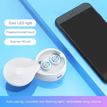 

TW70 Wireless Earphone With Charging Station 5.0 Stereo Earphone Bass In-Ear Headset Sports Headphones