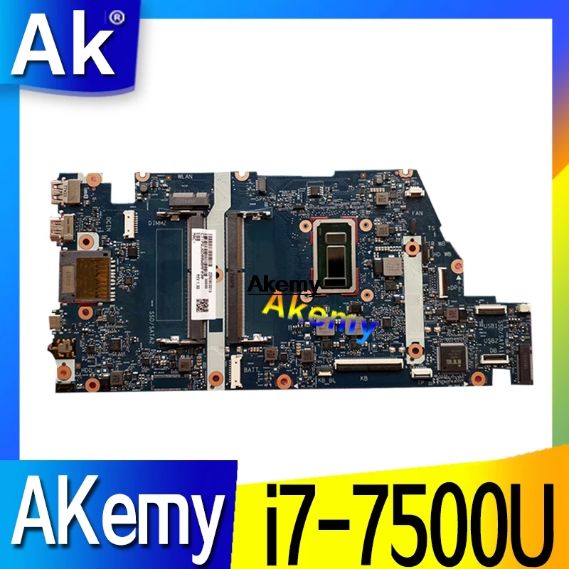 Akemy 859288-601 UMA w i7-7500U cpu для hp ENVY notebook 15-as Series 15T-AS100 PC материнская плата протестирована