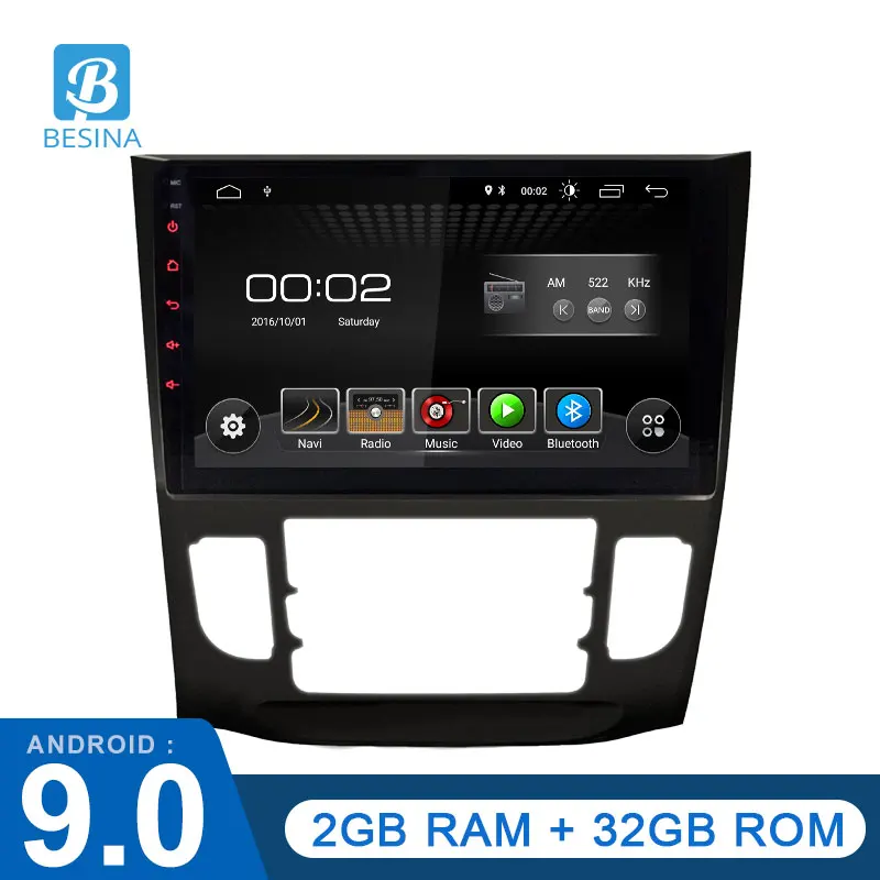 Besina Android 9,0 Автомобильный мультимедийный плеер для Honda Crider 2013- gps навигация 1 Din автомагнитола стерео wifi автоаудио