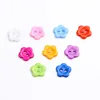 100Pcs Cute Plum Blossom Flower Buttons,Sewing Buttons Craft DIY Children's Handmade Buttons,Children's Sweater Buttons 4