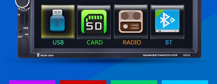 2Din автомобильный мультимедийный видеоплеер gps навигация Bluetooth FM радио MP3 аудио видео USB рулевое колесо дистанционное управление AUX адаптер