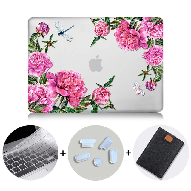 МТТ Акварель Цветы Crystal Case для Macbook Air 13 дюймов retina A1932 для apple macbook pro 13 15 Touch Bar A1989 A1990 - Цвет: MB01