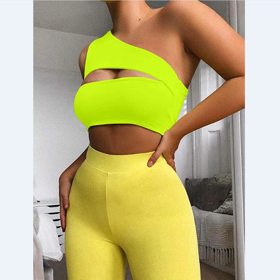 2020 женский сексуальный топ для йоги майка на одно плечо без рукавов бюстгальтер