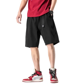 

Hip Hop Knee Length Summer Shorts Men Black 2020 Fashion Streetwear Comfortable Loose Casual Jogger Male Shorts Dropshipping