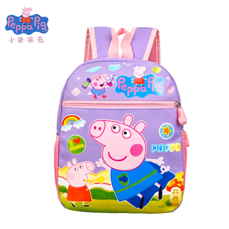  Nuevo Peppa Pig George Pink Pig Plush Toy Bag Wallet Boy Girl Kawaii Kindergarten Bag Mochila Walle - 4000080865217