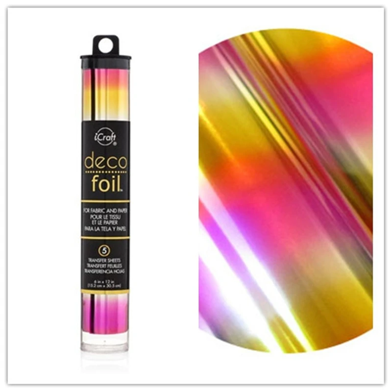 iCraft 'DECO FOIL TRANSFER SHEETS' (Choose from 17 Colours) Therm-o-web  Craft