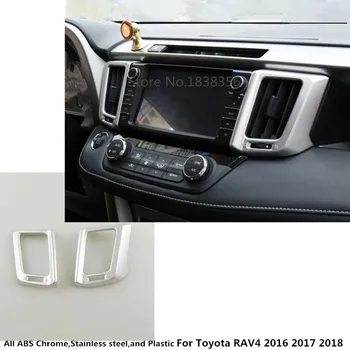 

Dashboard Front Garnish Molding Frame Bezel Switch Vent Outlet Air Condition Panel Control Trim For Toyota RAV4 2016 2017 2018