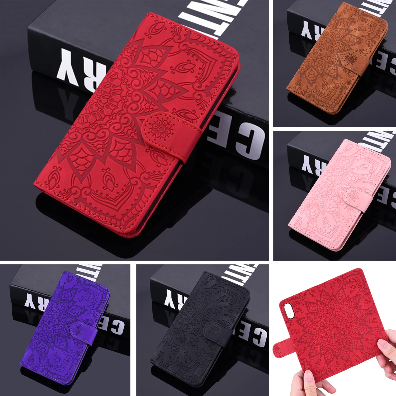 3D цветок кожаный чехол для Samsung S20 10 рlus Lite S9 8 Plus портмоне с откидной крышкой Coque Galaxy