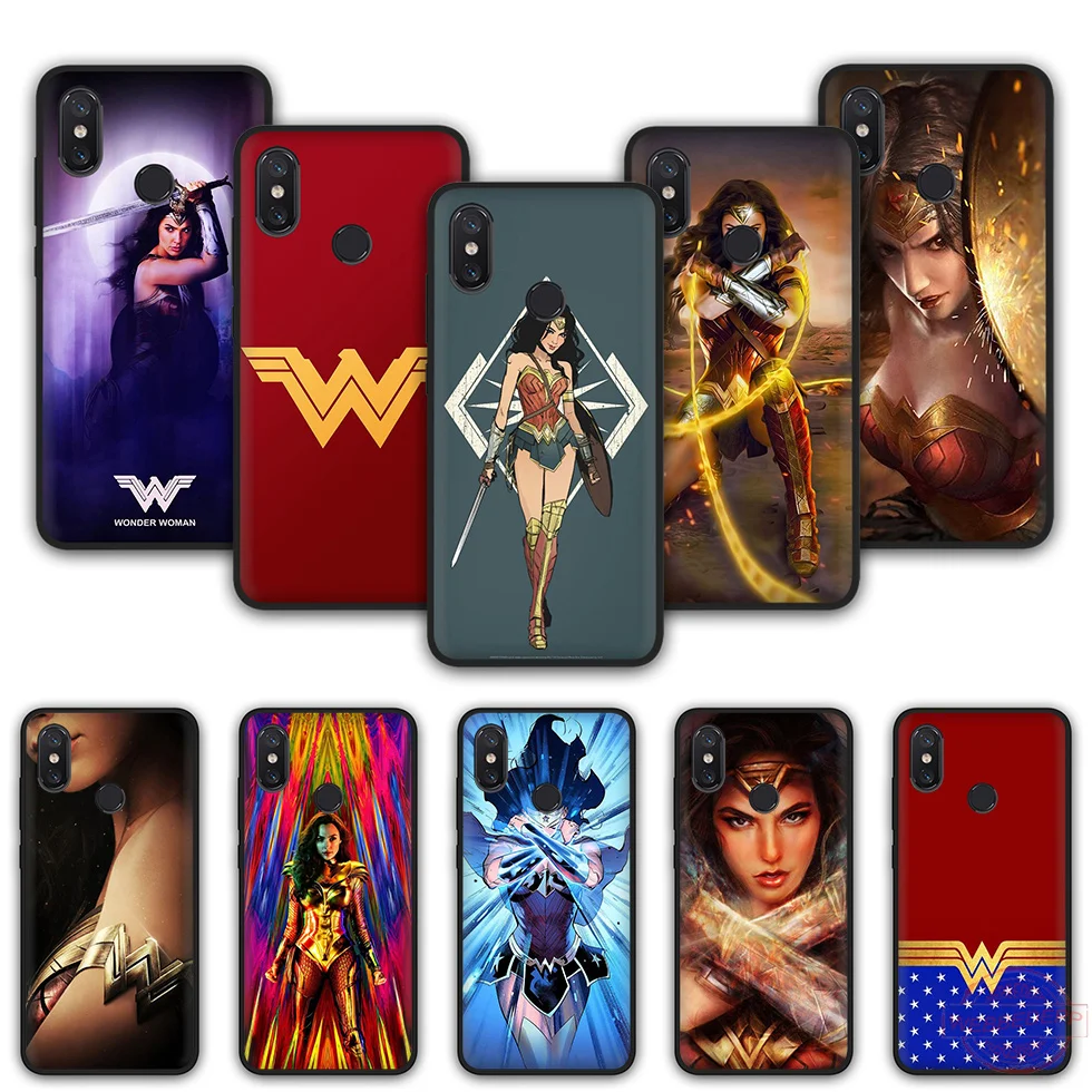 WEBBEDEPP Wonder Woman Fashion Soft Silicone Phone Case for Xiaomi Mi 6 8 A2 Lite A1 F1 9 MAX 3 SE |