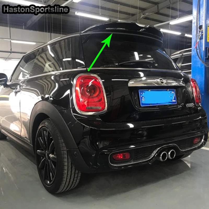 F55 F56 УГЛЕРОДНЫЙ Задний Багажник на крыше багажник спойлер автостайлинг для Mini