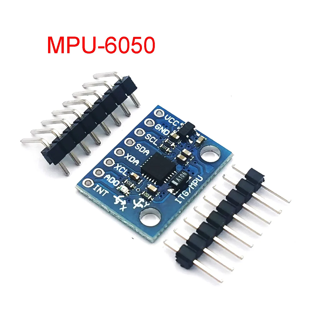 

GY-521 MPU-6050 Modulo Sensore 3, тройной оси, giroскоп, акселерометр, совместимый с Arduino IIC I2C Interfaccia 6050