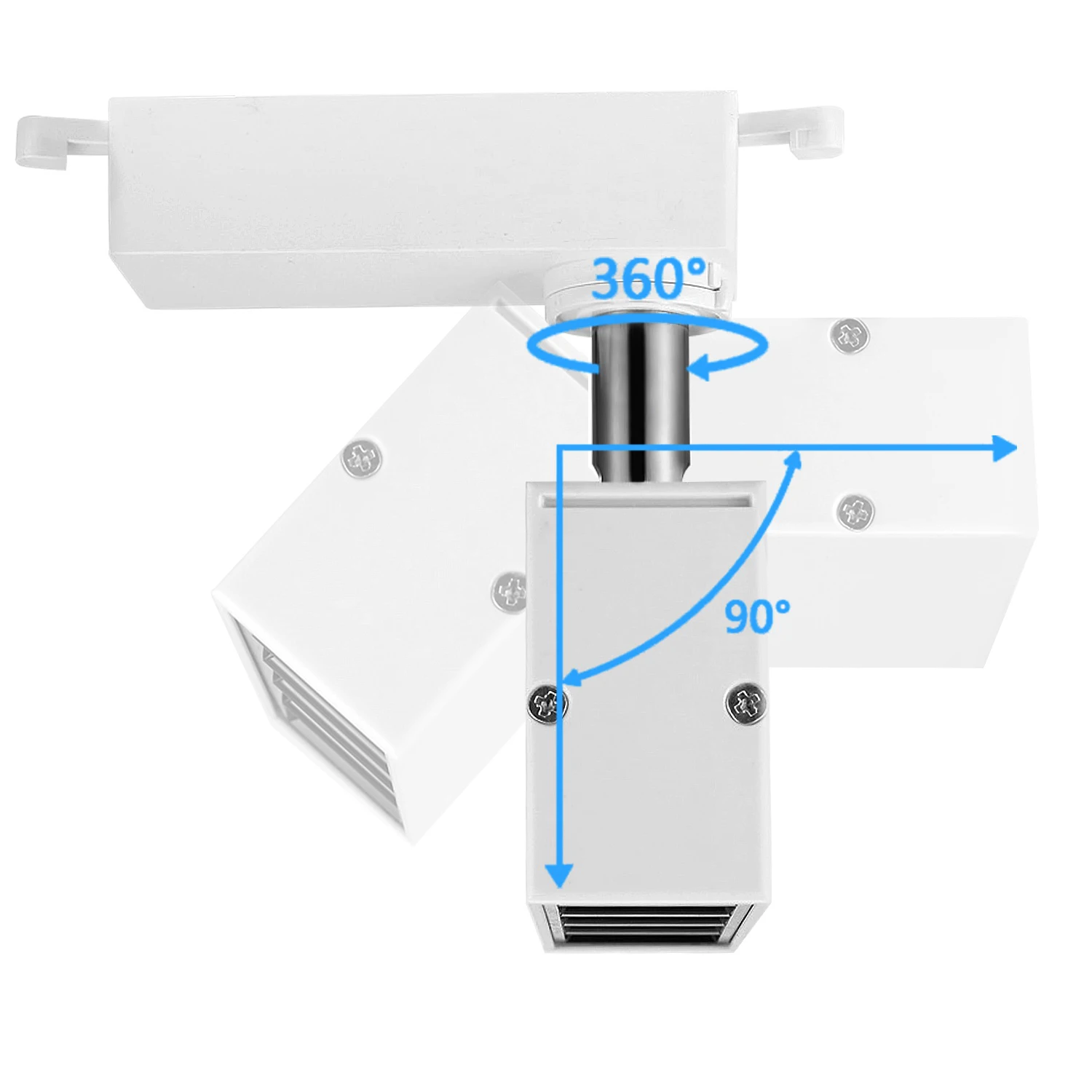 Faretto a binario a LED Lampada in alluminio di alta qualità 10/20/30W Faretto a binario Faretto a LED Apparecchio per negozio di abbigliamento Negozio di casa 220V_voghion.com