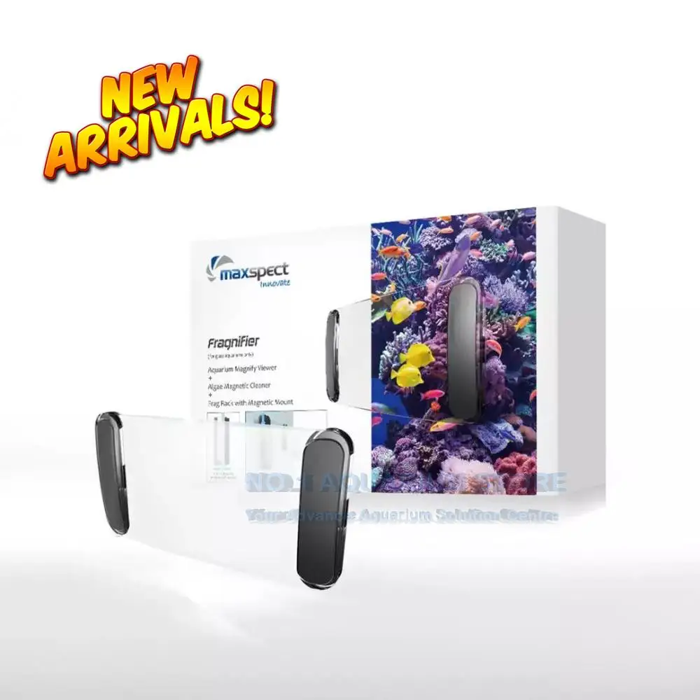 Maxspect Fragnifier аквариум увеличительный зритель водоросли Megnetic очиститель Frag стойки с магнитным креплением для морских/рифовых резервуаров - Цвет: one set