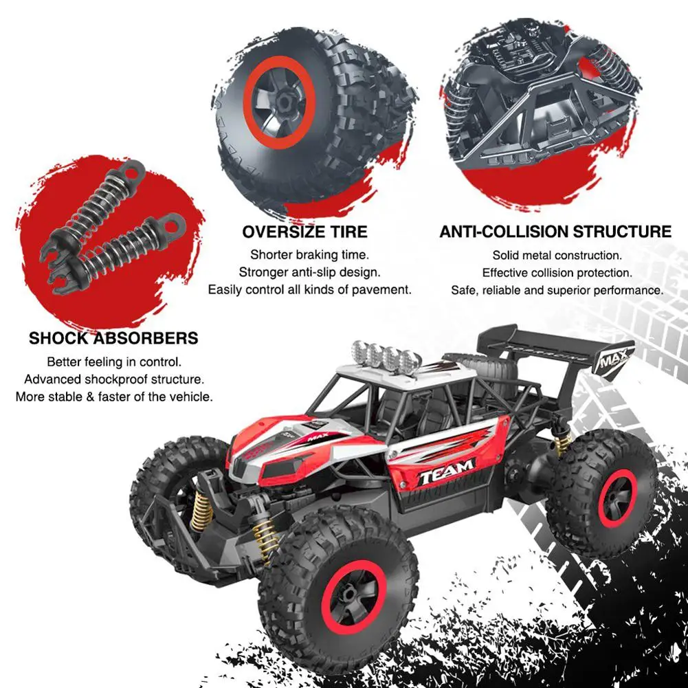 Высокая скорость RC игрушечная Гоночная машина 2,4 ГГц внедорожный Радиоуправляемый гусеничный 1/16 игрушечный автомобиль для детей Подарки