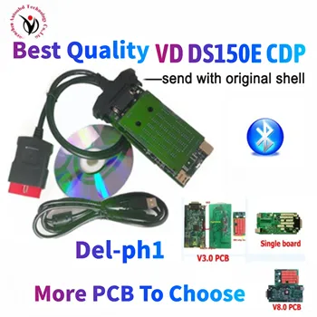 

New vd ds150e cdp 2016R0 keygen with bluetooth more board choose obd scanner for delphis cars & trucks obd obd2 diagnostic tool