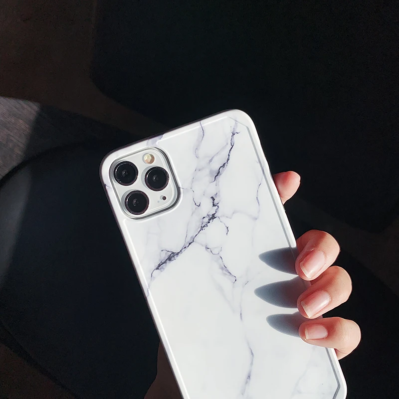 Новая форма 3D мягкие чехлы для телефонов для iPhone 11Pro Max 7 8 Plus X Xs Max Xr 11 Pro Классический Мраморный мягкий чехол Fundas чехол