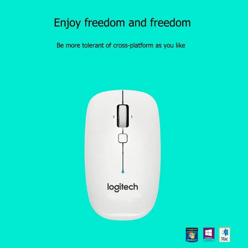 Беспроводная Bluetooth мышь logitech M558, 1000 dpi, эргономичная симметричная оптическая мышь с 4 клавишами для ноутбуков, настольных компьютеров, ноутбуков