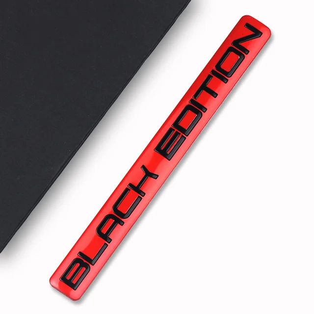 1pcs  Aluminum LIMITED Edition Emblem Badge Body Side Fender Sticker For  BMW Audi Honda Peugeot Benzs Dodge Citroen Renault Red