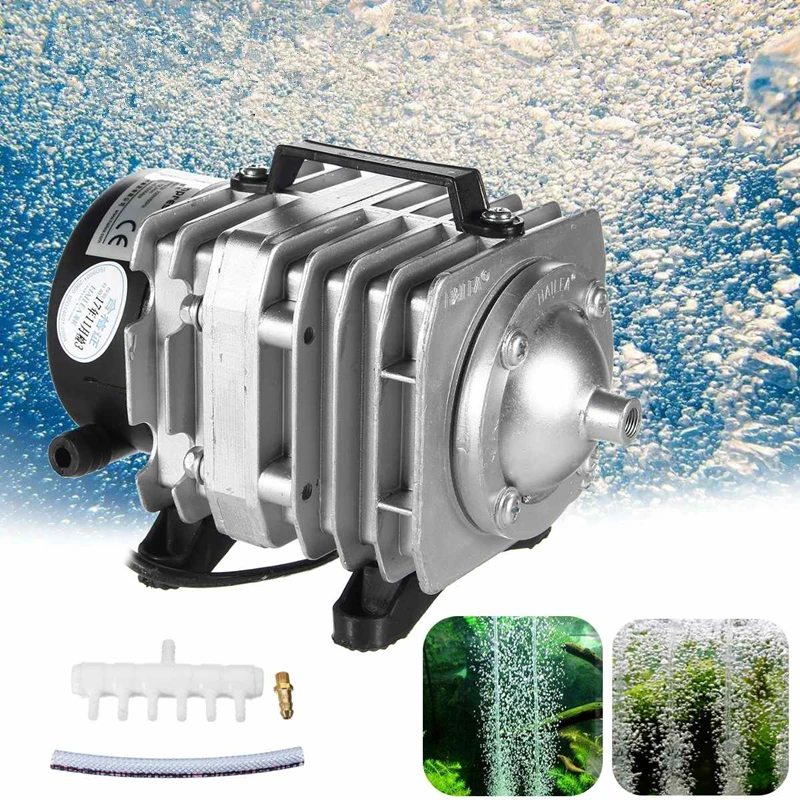 220v Aquarium Air Compressor Pump Fish Tank Pond Oxygen