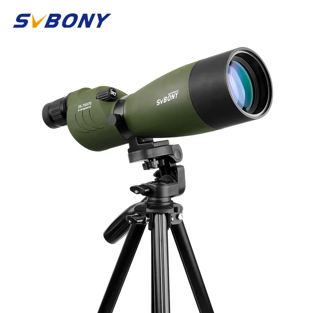  US $91.47 SVBONY SV17 Spotting Scope 75x70 Zoom Nitrogen Target Hunting Archery Telescope 