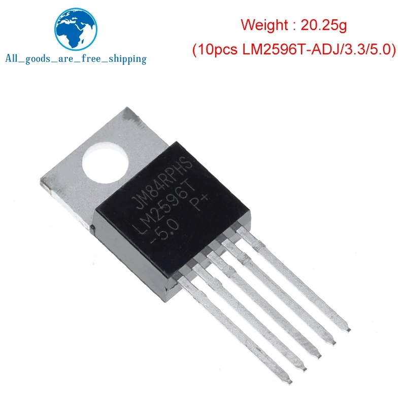 10 шт. IC LM2596T ADJ 3.3 5.0 220 Напряжение регулятор 3A Регулируемая Новый|voltage regulator|regulator