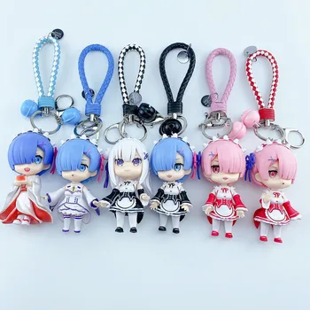 

Original Cartoon Princess Lamb Virtual Hand Set Pendant Key Ring Small Gift Creative Birthday Gift Maid Key Ring