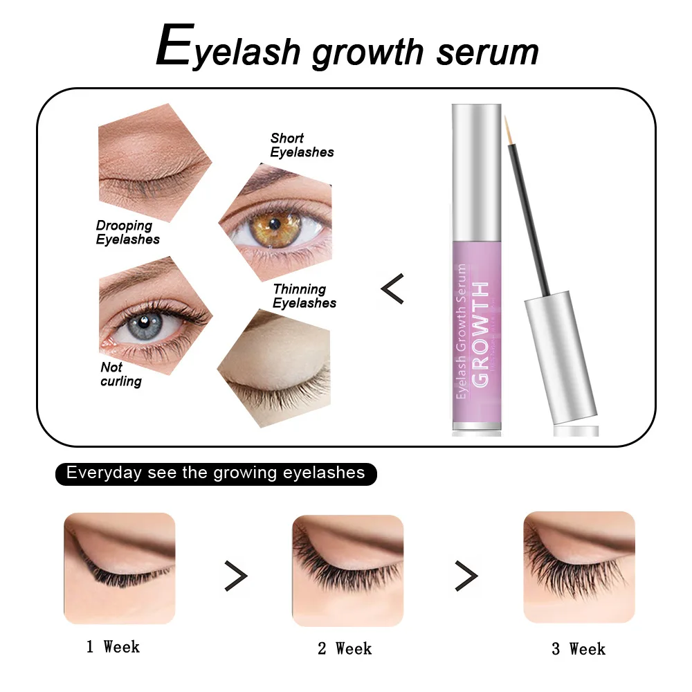 Eyelash Enhancer Eyelash Growth Treatment Serum Liquid 5ml Thicker and Longer Nourishing Liquid Eyelash Growth Liquid NEW TSLM1