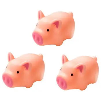 

3pcs Rubber Pig Squeeze Squishes Baby Bath Toy for Kid Baby Children Boys Girls Adults