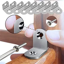 

20pcs L Bracket Corner Brace Metal Joint Right Angle Brackets Fastener L Bracket Corner Brace Small L Brackets Angle Bracket