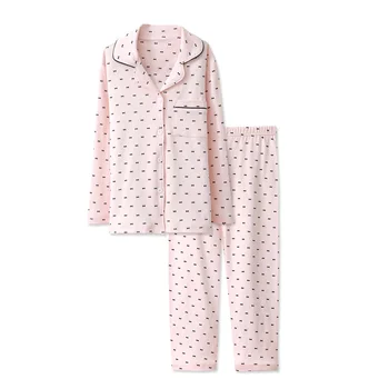 

2020 children's home clothing cotton autumn and winter thickened girls' pajamas set new