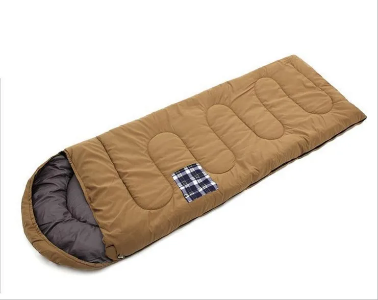 

Outdoor Elop Peach Skin Thick Widened Mountain Climbing Camping Adult Autumn And Winter Warm Sleeping Bag Genuine Product CHANOD