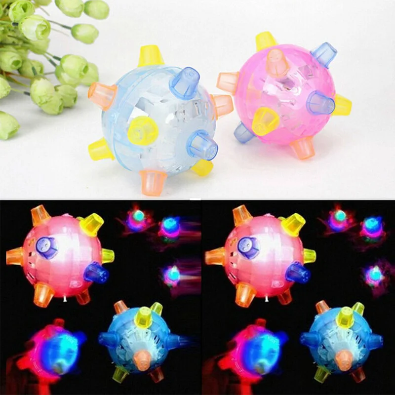 3 Jumping Activation Ball LED Light Up Music Flashing Bouncing