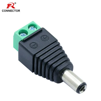 

1pc 5.5x2.5 mm DC Balun Adapter Screw Fastening Free Soldering Connector DC Plug