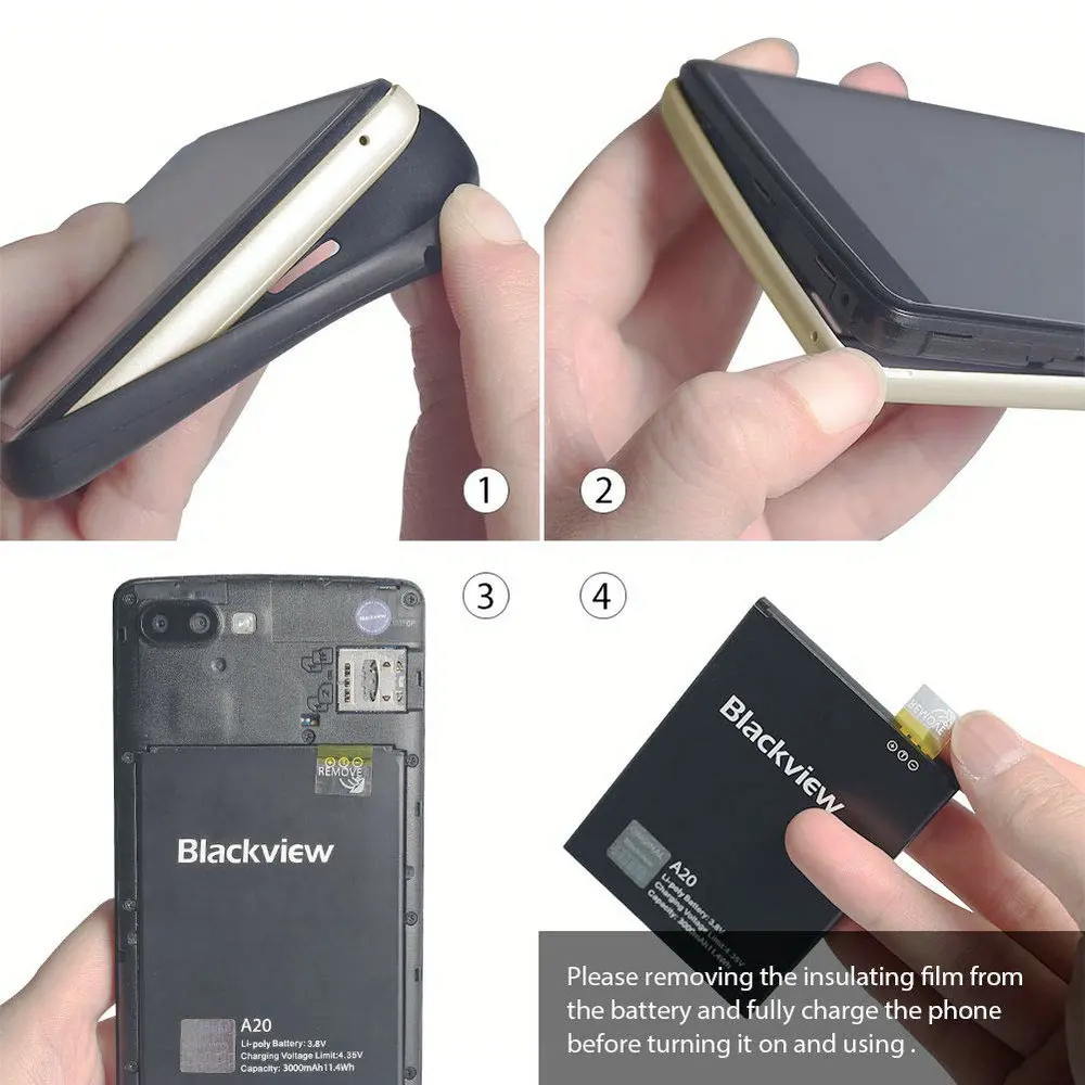 Blackview A20 смартфон 5," 1 Гб+ 8 Гб MTK6580M четырехъядерный Android GO 18:9 экран 3G Две sim-карты модный тонкий мобильный телефон