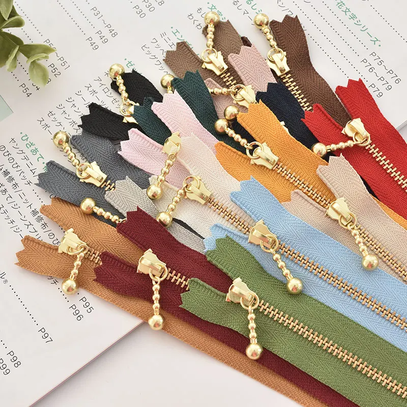 

10pcs 3# Gold Metal Zipper Close-end Zip 12/15/20cm for Jeans Bags Sewing Tailor Garments Handbag Craft DIY Accessories