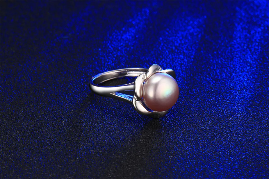 Dainashi, красивый дизайн,, настоящее пресноводное культивированное жемчужное кольцо, вечерние, подарок, 925 пробы, серебряное, цветочное кольцо, хорошее ювелирное изделие