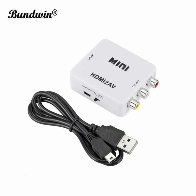 Композитный адаптер HDMI в RCA AV/CVBS для телевизора VHS DVD горячая распродажа|Кабели VGA| |
