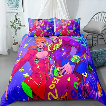 

JoJo's Bizarre Adventure Home Textile Pillow Case 3D Bed Linen Duvet Covers Kids Comforter Bedding Sets Bed Set Home Decor