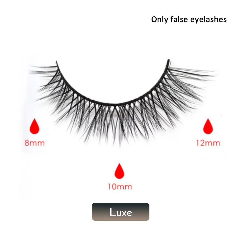 LUXE 5 Magnetic Eyelashes natural False Eyelashes Magnet Lashes Magnetic Liquid Eyeliner& Magnetic False Eyelashes& Tweezer Set - Цвет: LUXE