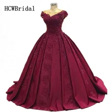 Настоящая фотография бордового цвета с цветочным принтом, вечернее платье шикарные кружевные Сатиновые платья с открытыми плечами платье-принцесса для выпускного вечера длинное вечернее платье